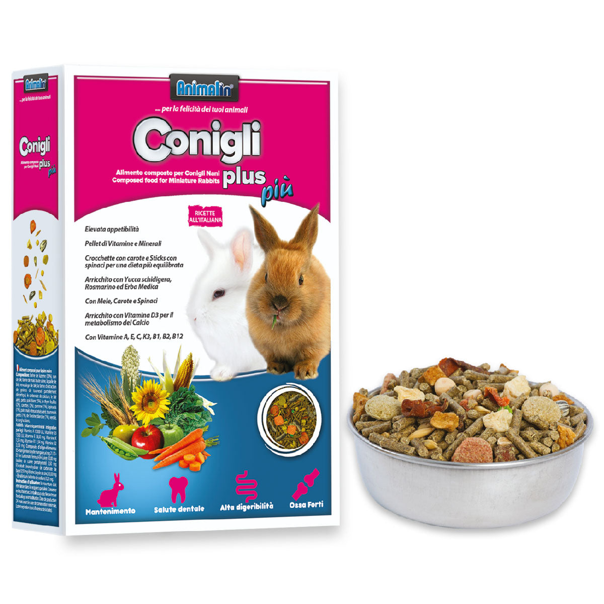 MIX CONIGLI PLUS PIU' GR.800