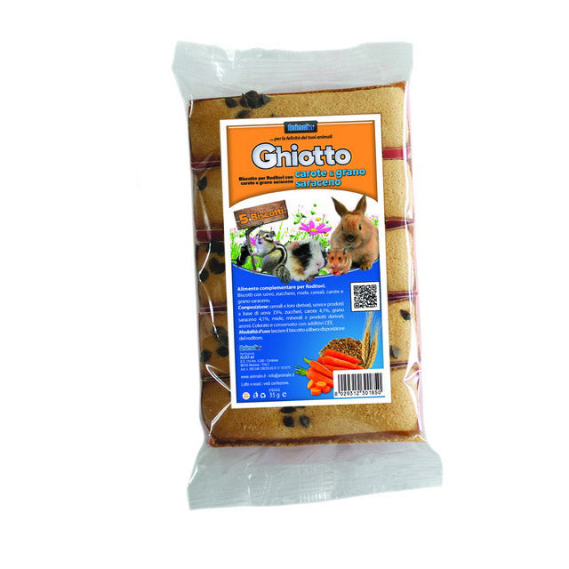 BISCOTTO GHIOTTO RODITORI CAROTE E GRANO SARACENO
