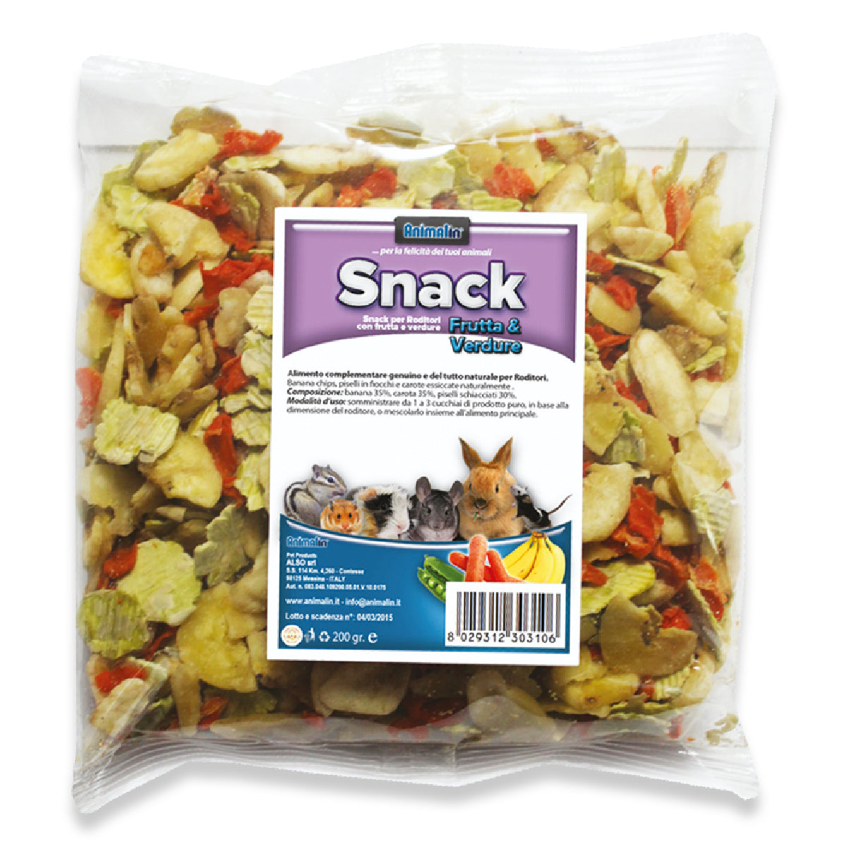 SNACK FRUTTA E VERDURE GR. 200