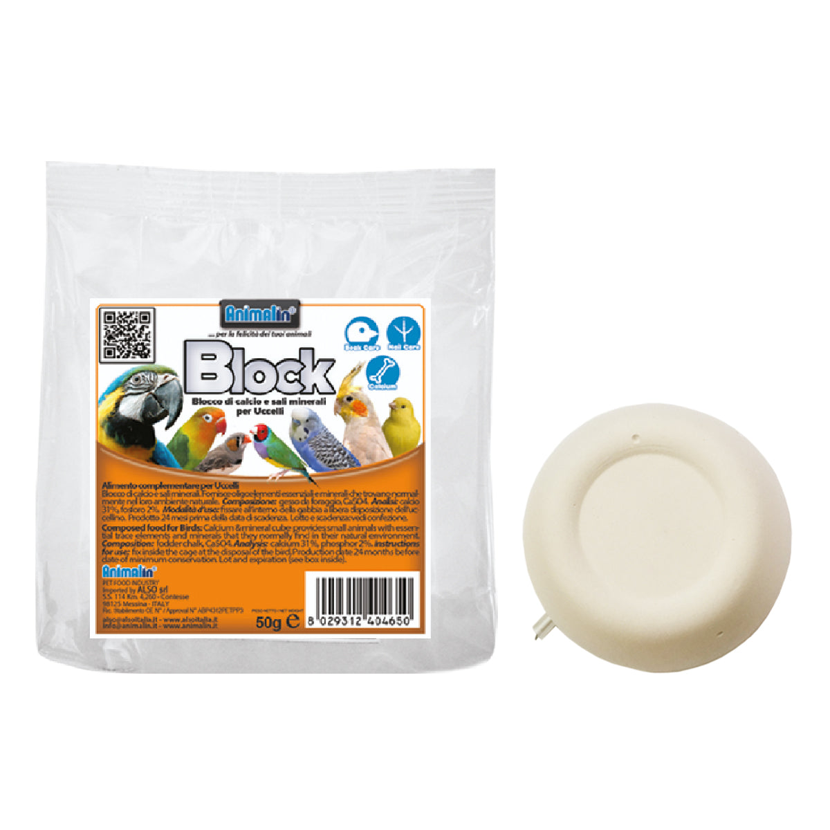 BLOCCO SALI MINERALI UCCELLI (CON GANCIO)