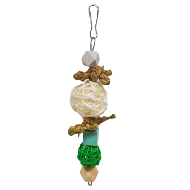 GIOCO BIRD RAFIA E RATTAN CM 13