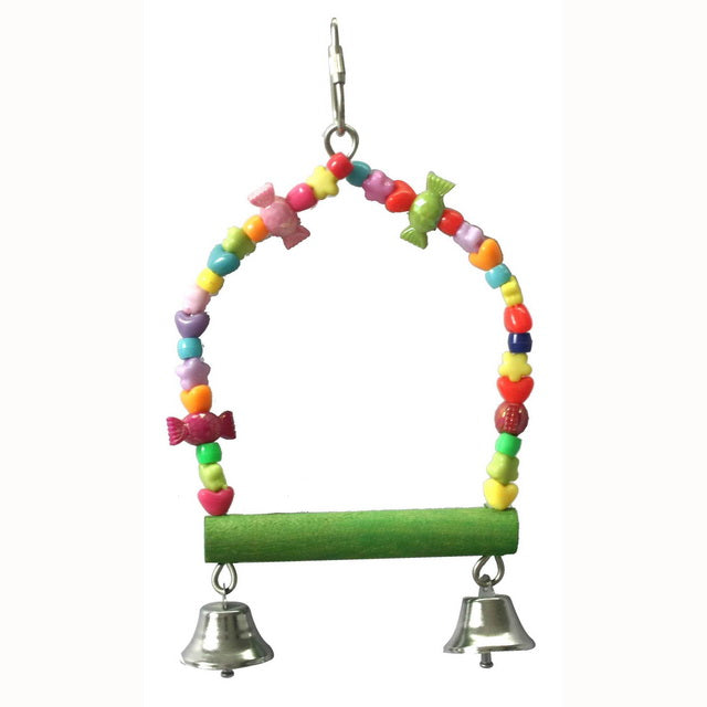 GIOCO BIRD ALTALENA CANDY CON CAMPANELLE CM 10X20