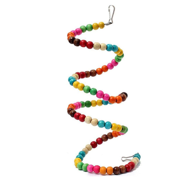 GIOCO BIRD SPIRALE PERLE LEGNO COLOR