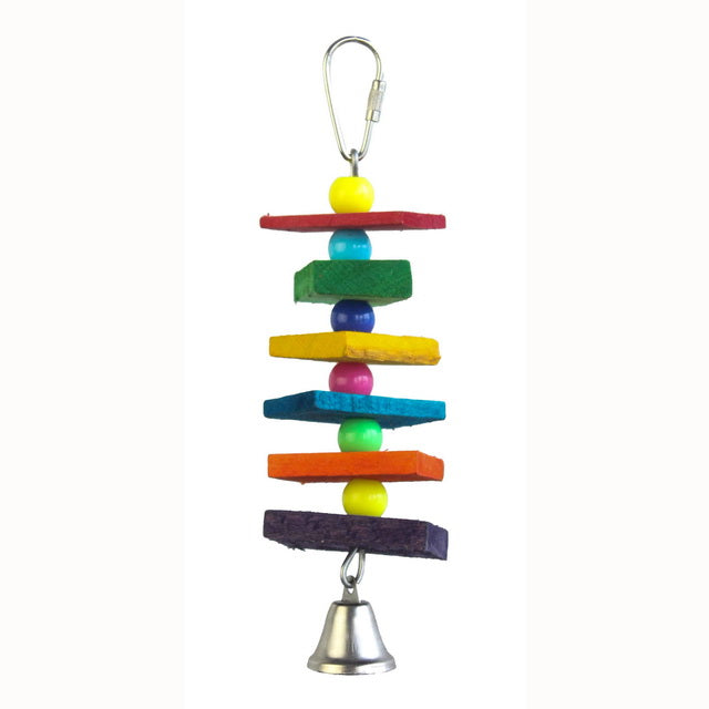 GIOCO BIRD IN LEGNO CON PERLINE COLOR CM 4,5X18