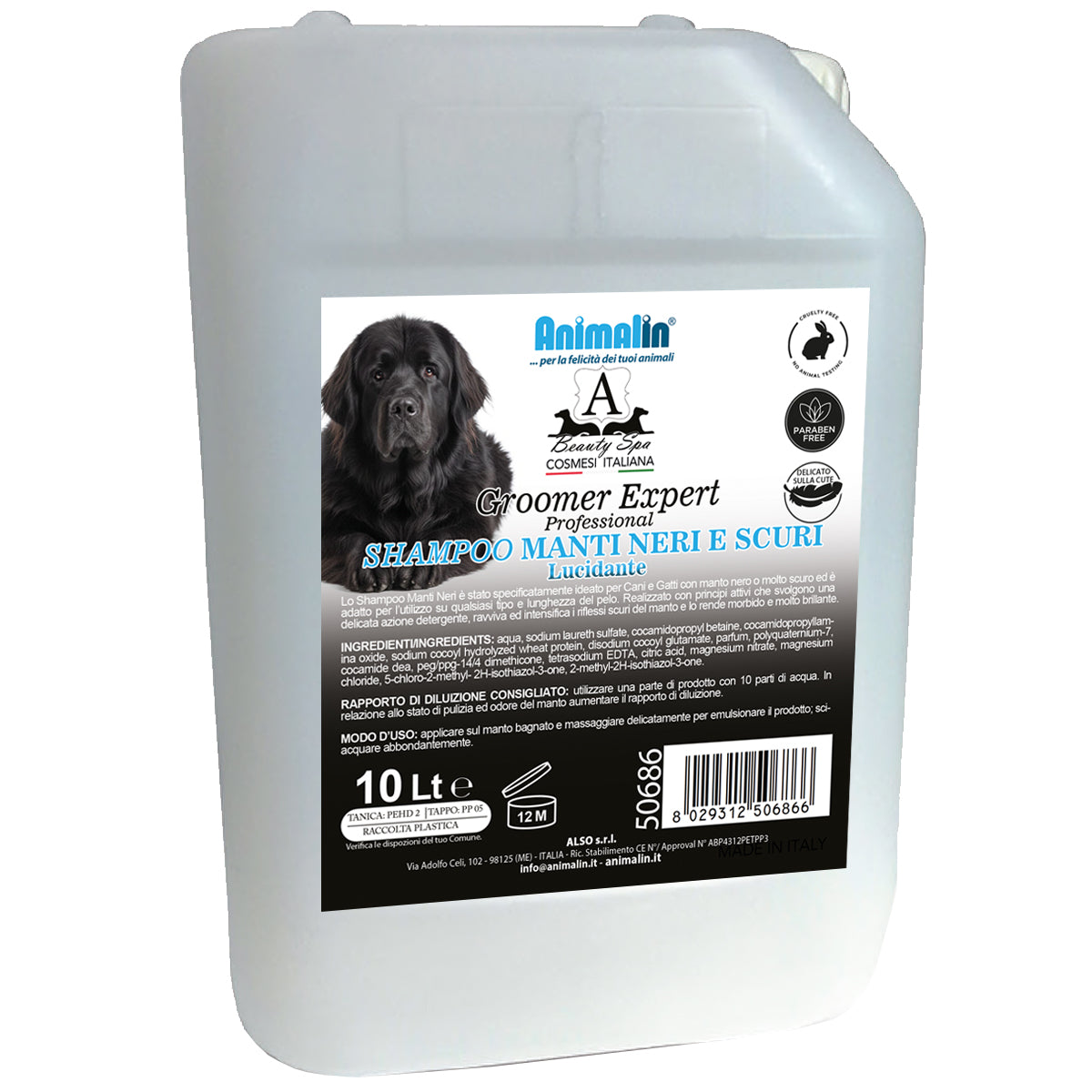 BEAUTY SPA SHAMPOO PROFESSIONAL MANTI NERI E SCURI