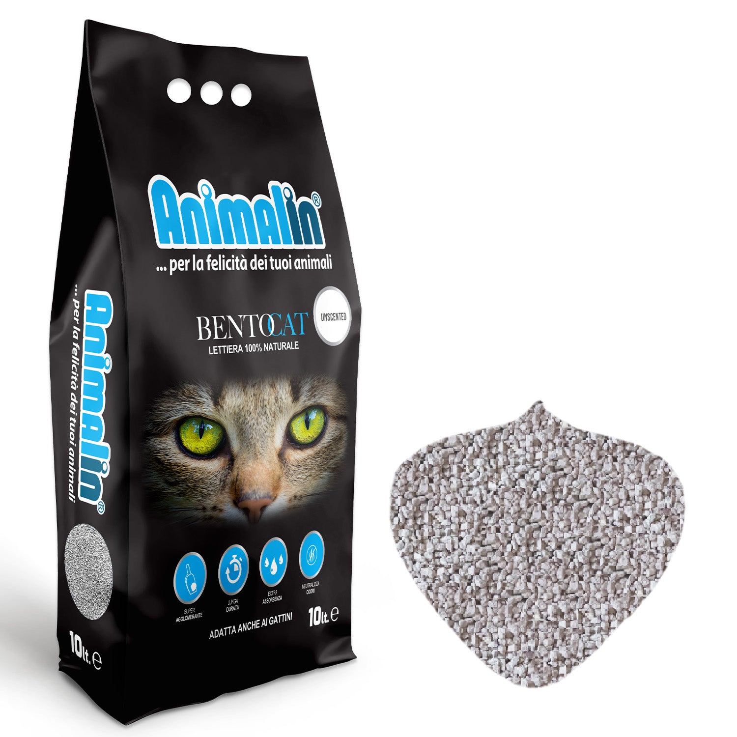 LETTIERA BENTONITE BENTOCAT NATURALE  Animalin