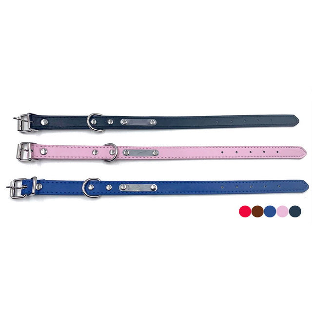 COLLARE CUCCIOLO CON TARGHETTA MIX COLOR