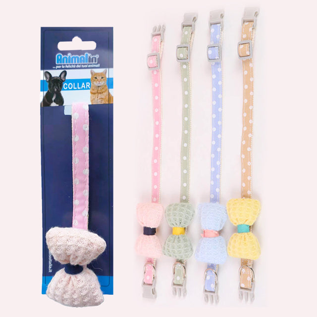 COLLARE POIS CON FIOCCO MIX COLOR