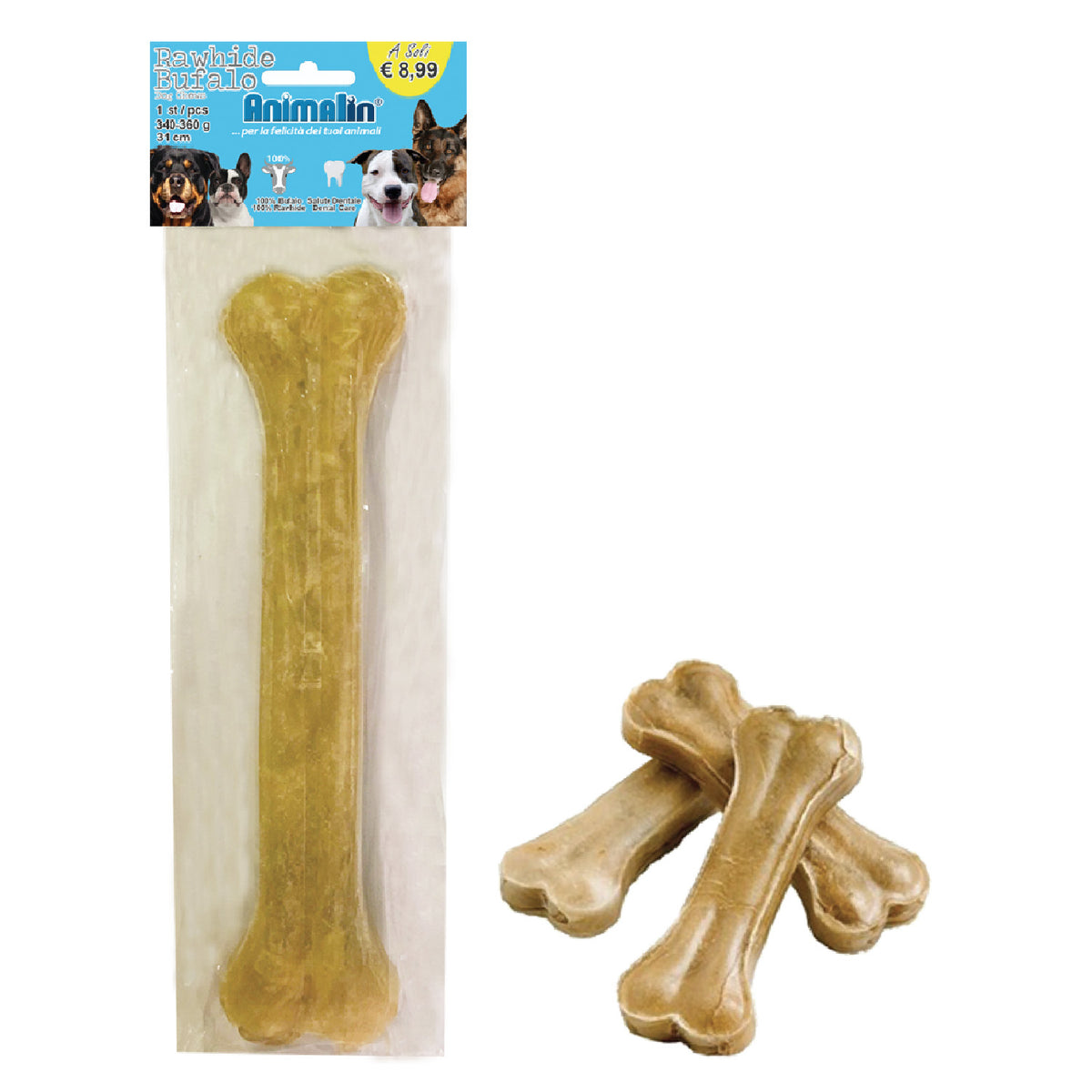 Osso da Masticare in Bufalo Pressato per Cani