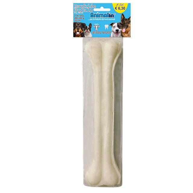 OSSO BUFALO BIANCO PRESSATO PER CANI