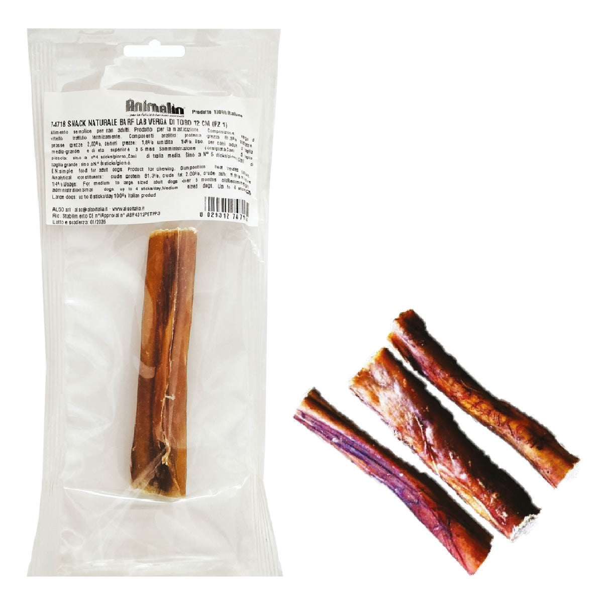 SNACK NATURALE BARF LAB VERGA DI TORO