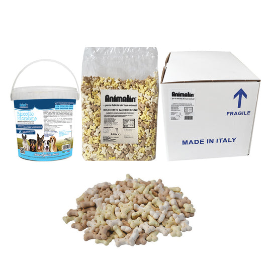 BISCOTTO PER CANI VANIGLIA E CARAMELLO MICROBONE