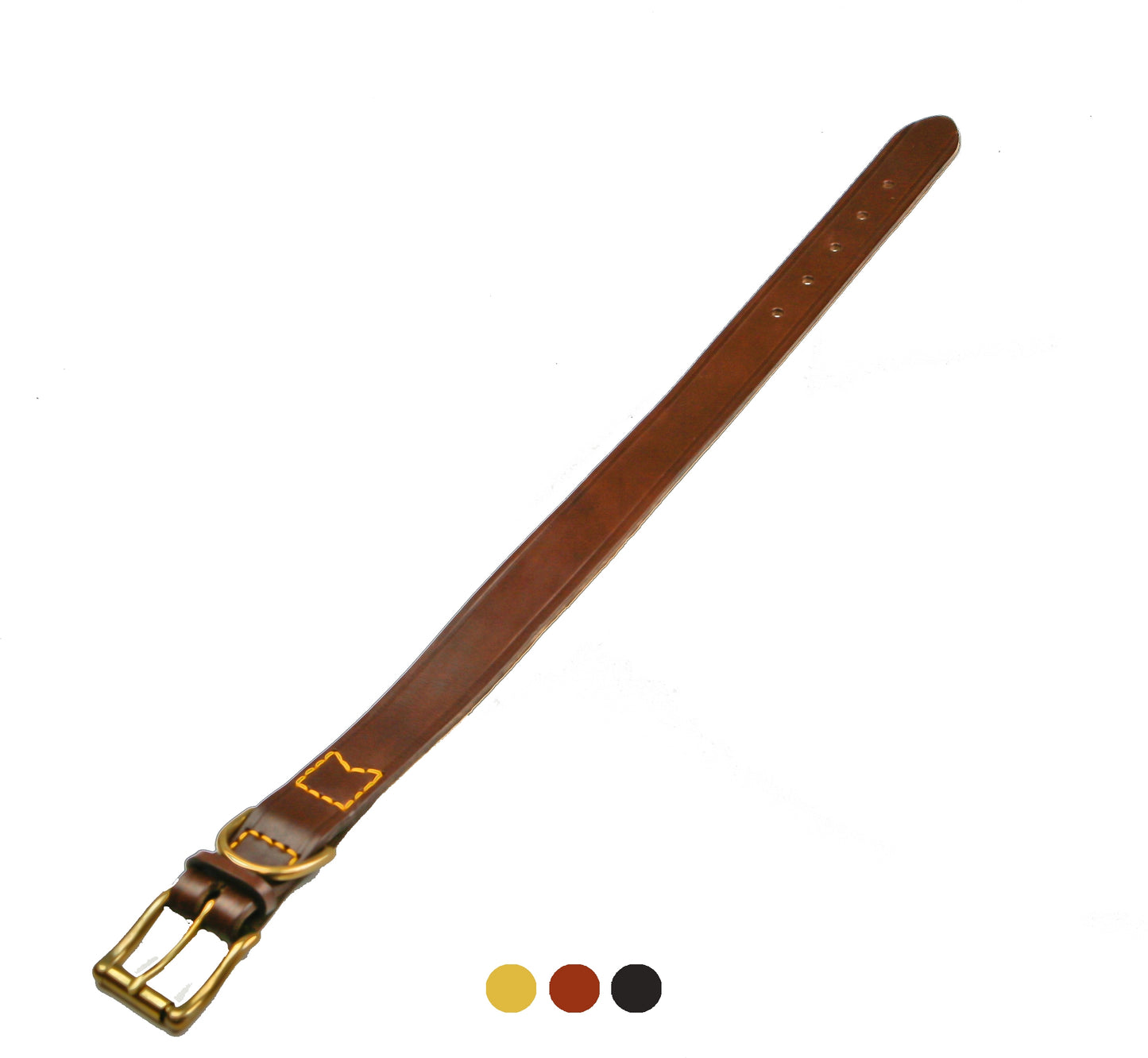 COLLARE CUOIO EXTRA SFODERATO CUCITO A MANO