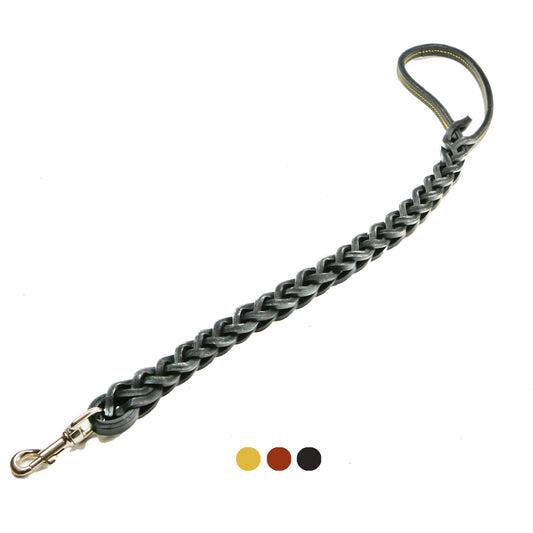 GUINZAGLIO TRIPLA TRECCIA CUOIO