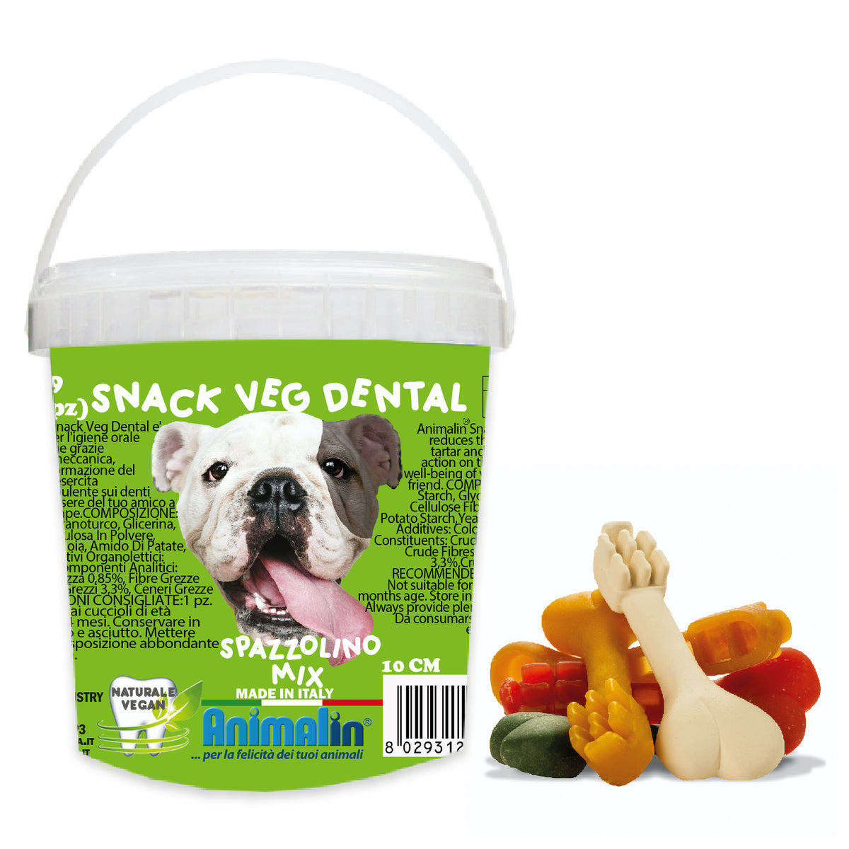 Snack Vegetale per Igiene Dentale a Spazzolino per Cani