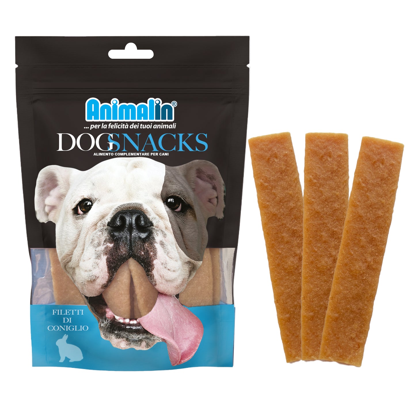 SNACK MONOPRO FILETTI DI CONIGLIO