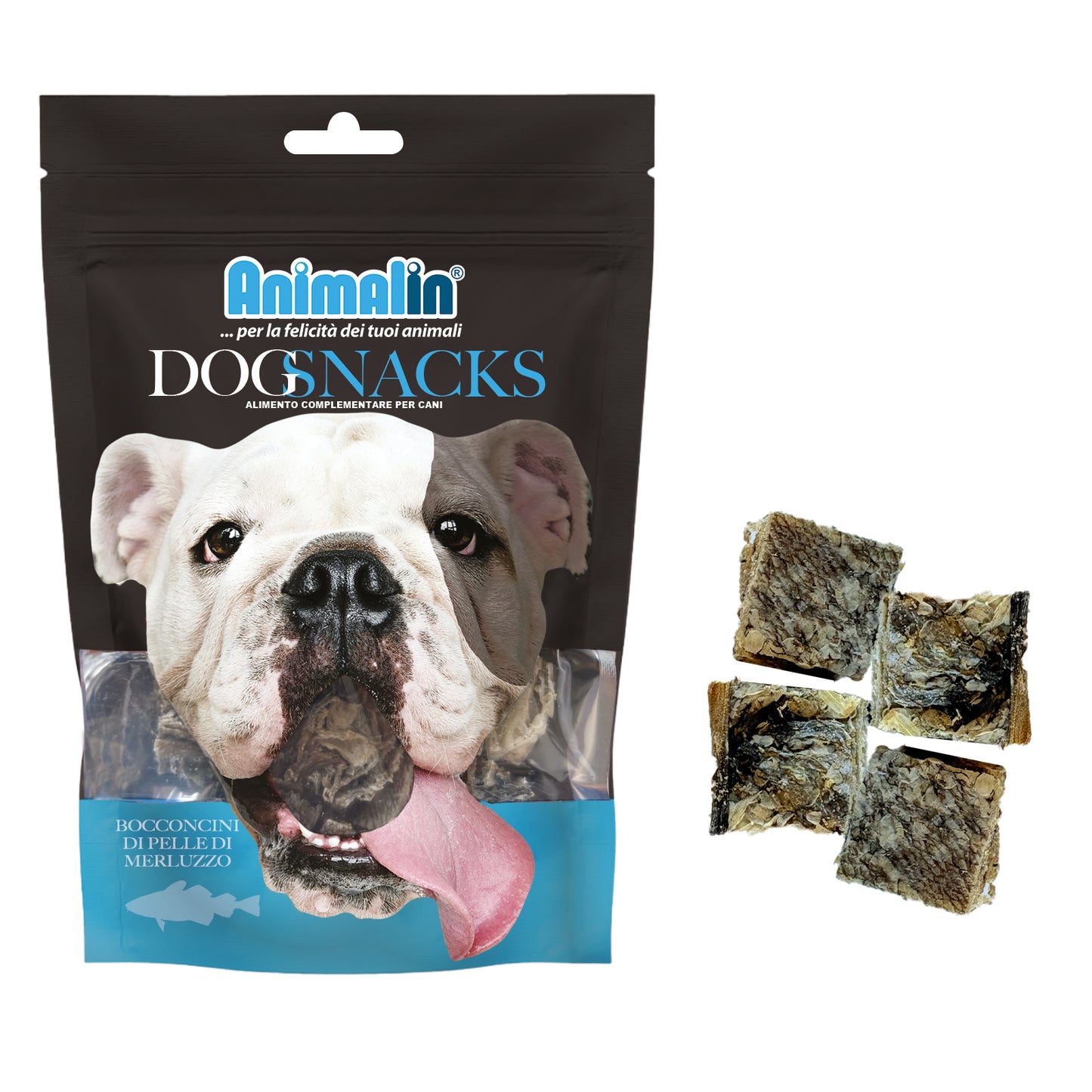 SNACK MONOPRO BOCCONCINI DI PELLE DI MERLUZZO