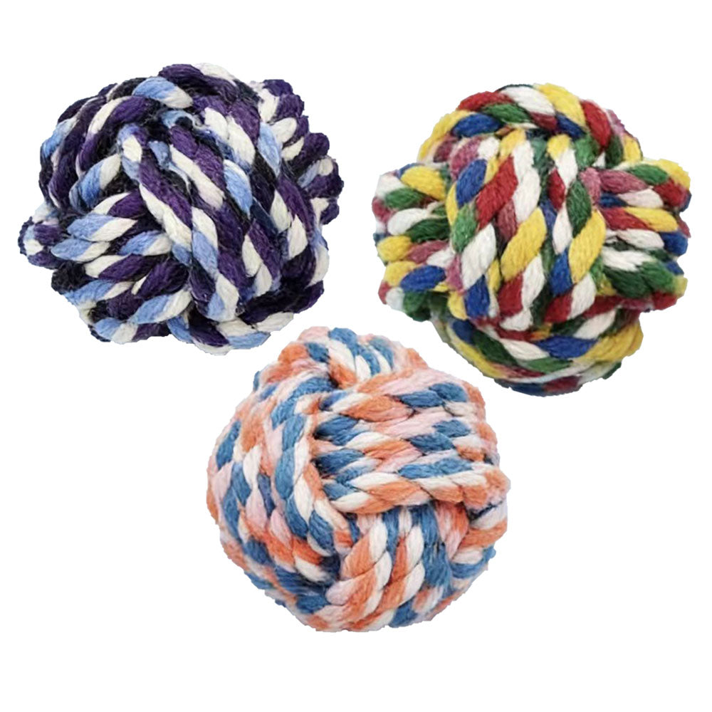 GIOCO ROPE PALLA TRECCIA COTONE