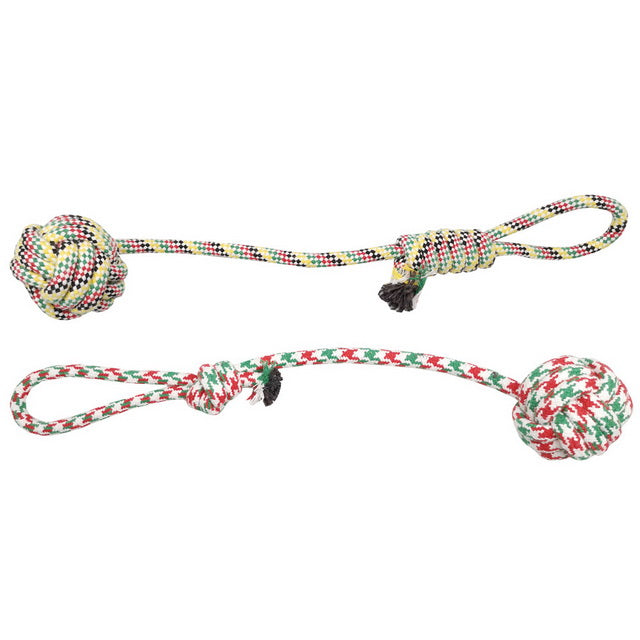 GIOCO ROPE CON PALLA INTRECCIATA MANIGLIA