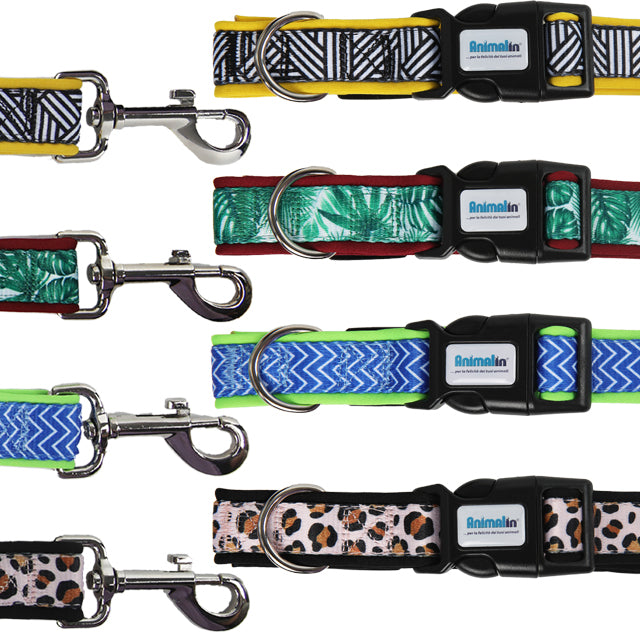 Parure Collare e Guinzaglio Nylon Canvas Softer Cani