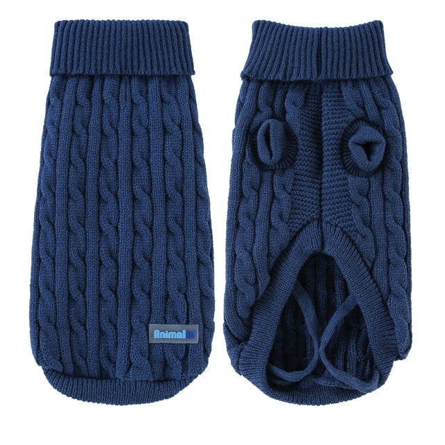 MAGLIONE TRECCIA BLU