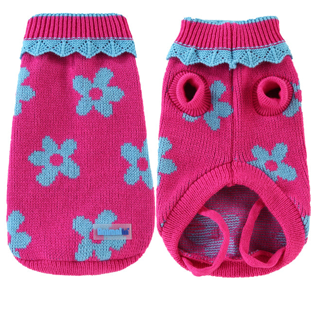 MAGLIONE M'AMA FUXIA/AZZURRO