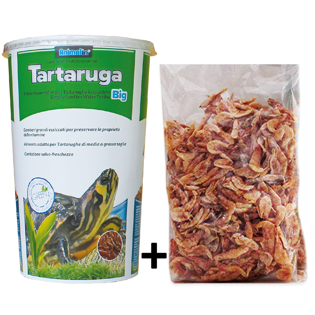 Animalin Mangime per Tartarughe Acquatiche Gamberi Essiccati Eco Big