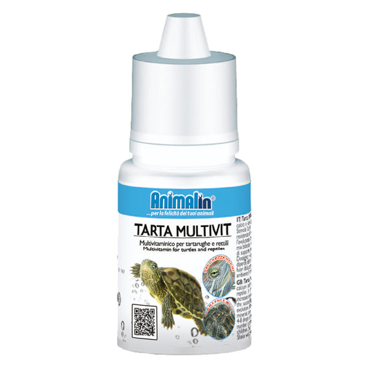 Flacone da 20 ml di multivitaminico liquido Tarta Multivit per tartarughe e rettili con calcio e iodio