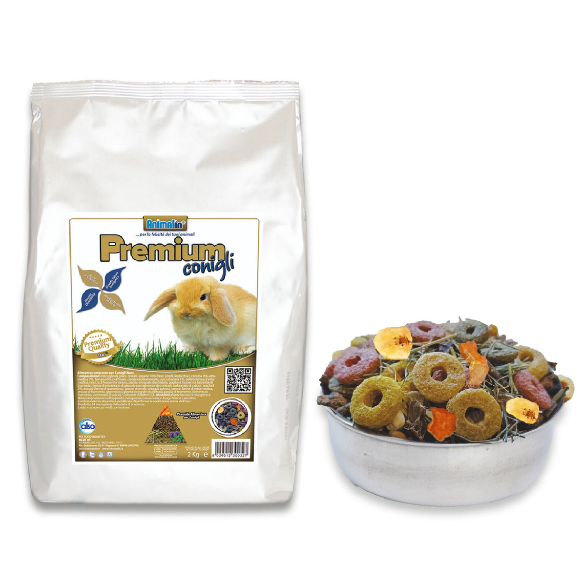 Animalin Mix Conigli Premium Completo e Bilanciato
