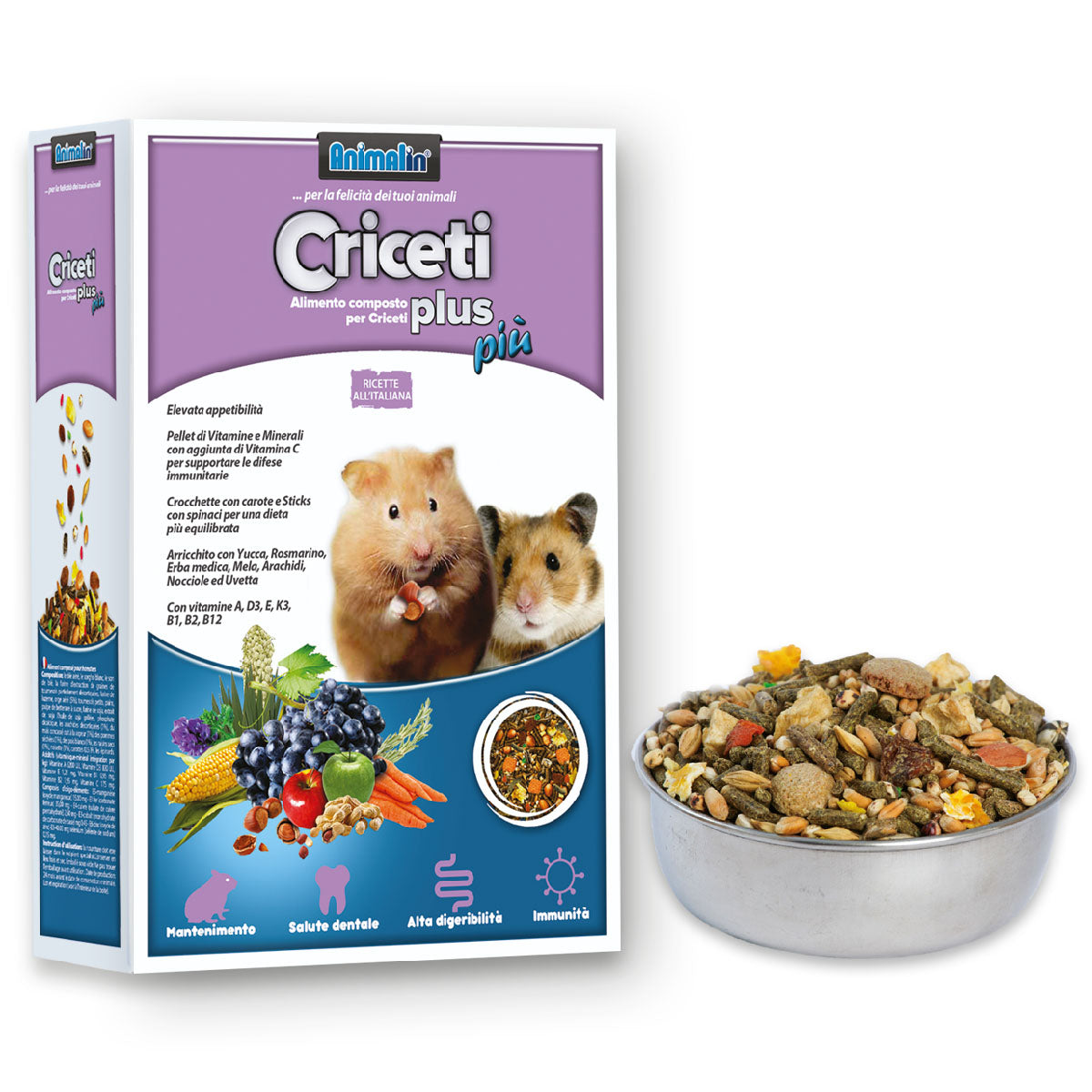 MIX CRICETI PLUS PIU' GR.800