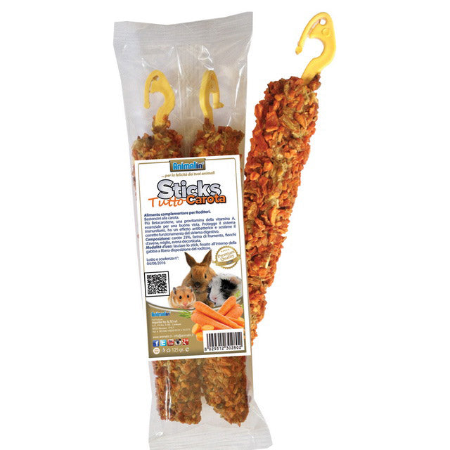 STICKS RODITORI PREMIUM TUTTO CAROTA GR. 125