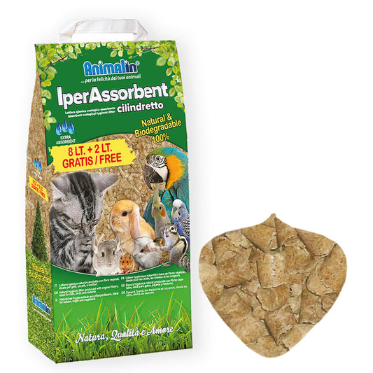 LETTIERA ASSORBENTE PELLET DI LEGNO NATURALE