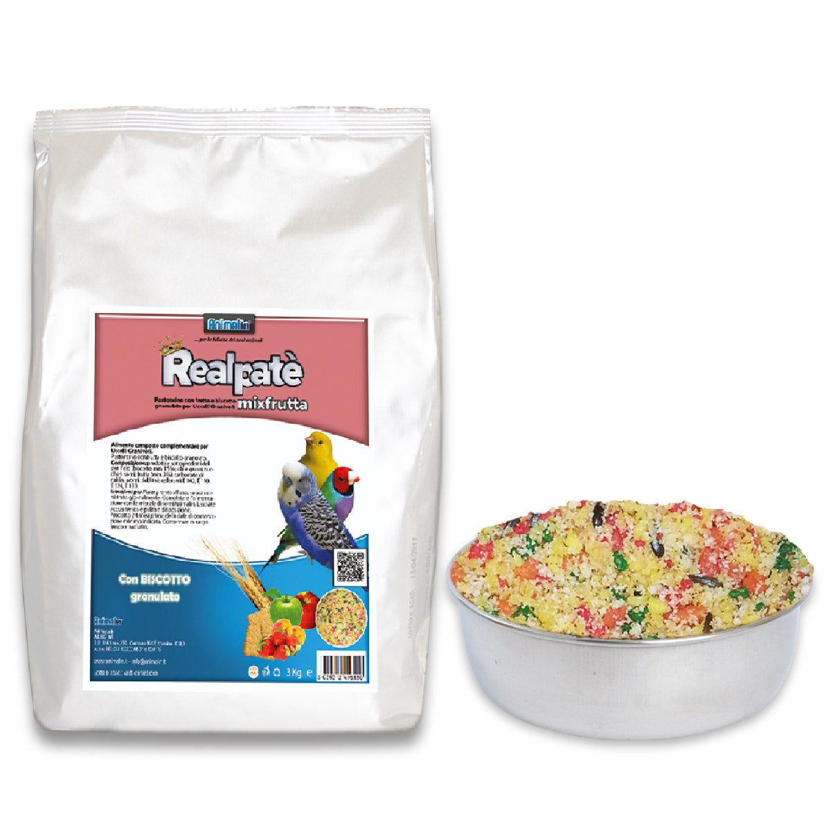 Animalin Realpatè Mixfrutta Granulato per Uccelli