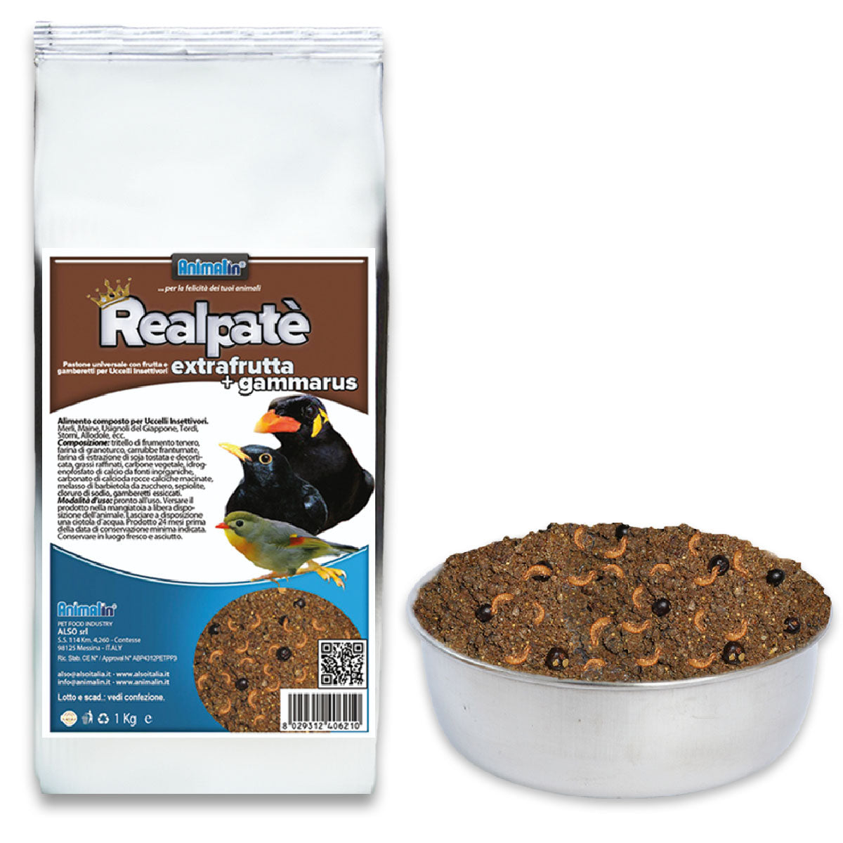 REALPATE' EXTRAFRUTTA + GAMMARUS KG. 1