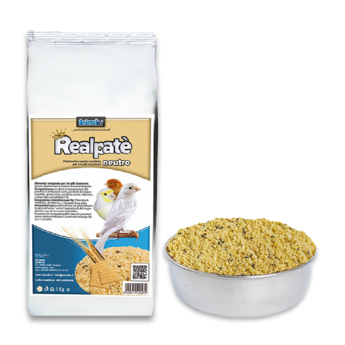Animalin Realpatè Neutro - Pastoncino Neutro per Uccelli Granivori