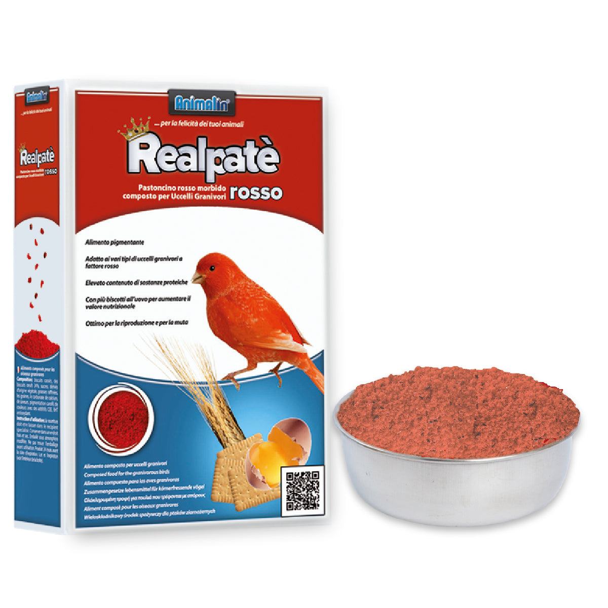 Animalin Realpatè Rosso - Pastoncino Rosso per Canarini