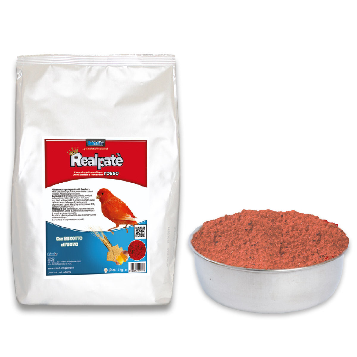 Animalin Realpatè Rosso - Pastoncino Rosso per Canarini