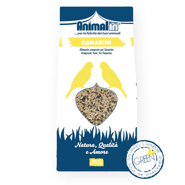 Mix Canarini alimento completo in semi naturali per canarini con scagliola, ravizzone e niger