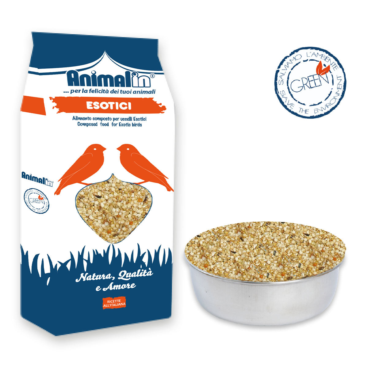 Animalin Mix Esotici - Alimento Composto per Uccelli Esotici