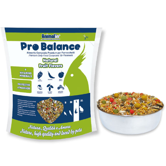 Mix Parrocchetti ProBalance, alimento completo in semi e estrusi alla frutta da 850 g