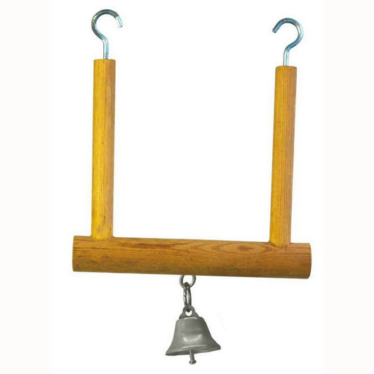 GIOCO BIRD ALTALENA IN LEGNO CON CAMPANELLA CM 12,5X19