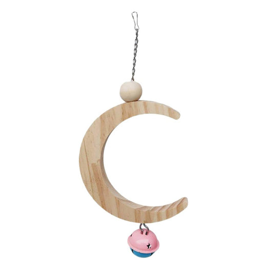 GIOCO BIRD LUNA IN LEGNO CON CAMPANELLO