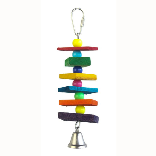 GIOCO BIRD IN LEGNO CON PERLINE COLOR CM 4,5X18