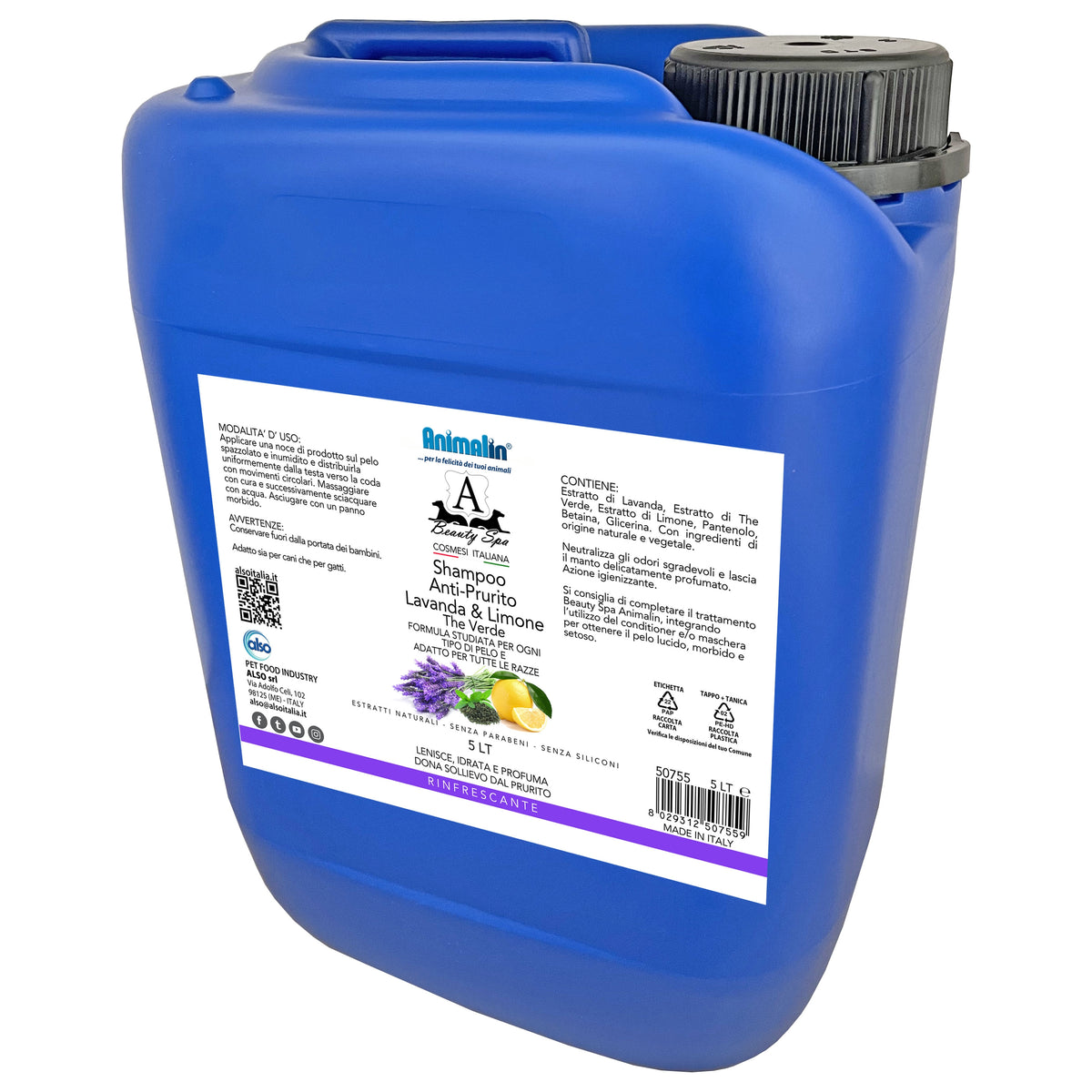 Beauty Spa Shampoo Anti-Prurito Lavanda e Limone