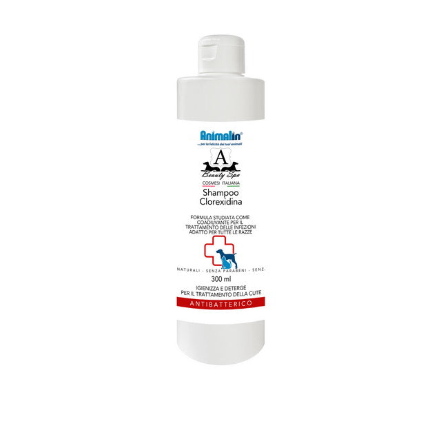 Shampoo antibatterico per cani con clorexidina Beauty Spa Animalin