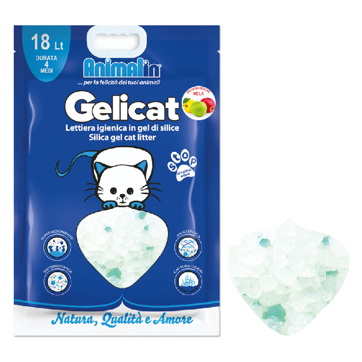 LETTIERA PER GATTI SILICIO GELICAT MELA