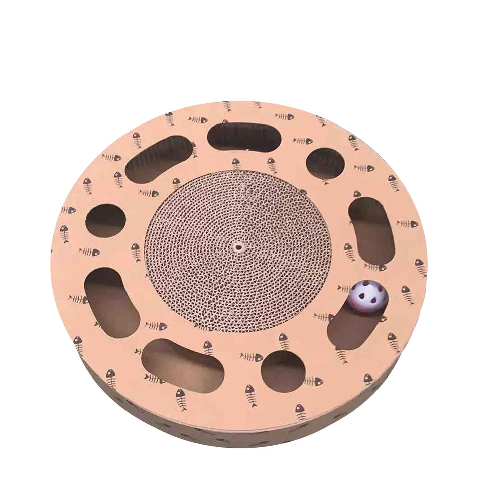 TIRAGRAFFI IN CARTONE CON GIOCO + CATNIP CM 33,5X5,5