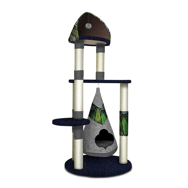 TIRAGRAFFI PER GATTI JUNGLE CON AMACA E GIOCO