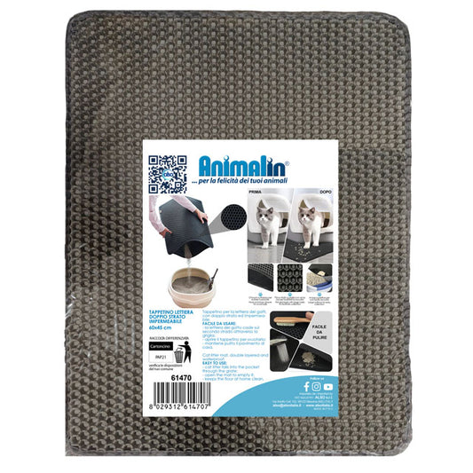 TAPPETINO LETTIERA GATTO DOPPIO STRATO IMPERMEABILE CM 45X60