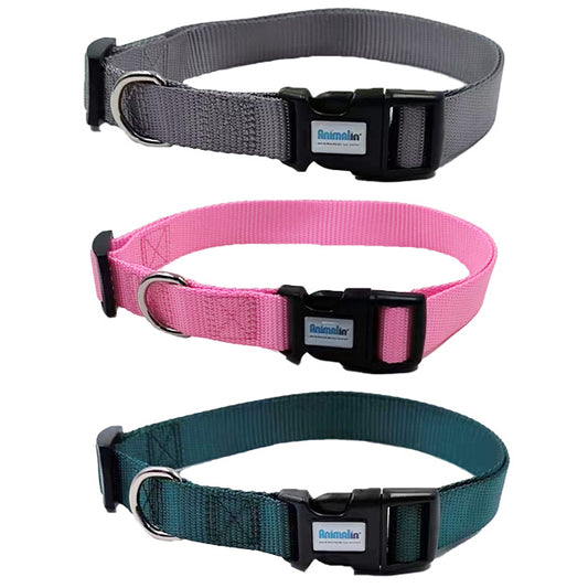 COLLARE NYLON REGOLABILE ROSA